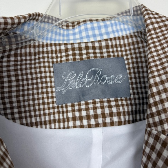 Lela Rose Plaid Wool Belted Sleeveless Double Breasted Dress - Picture 4 of 8